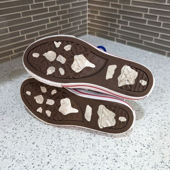 Converse Dinoverse white blue dino dinosaur trex high top sneakers kids size 1 - Picture 7 of 9